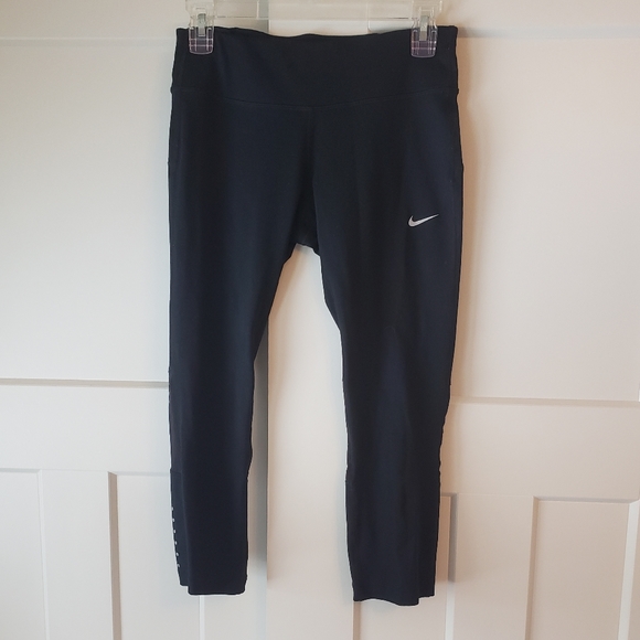 Nike Running Womens Dri-Fit Capri Length Tights Size Small - Picture 1 of 3